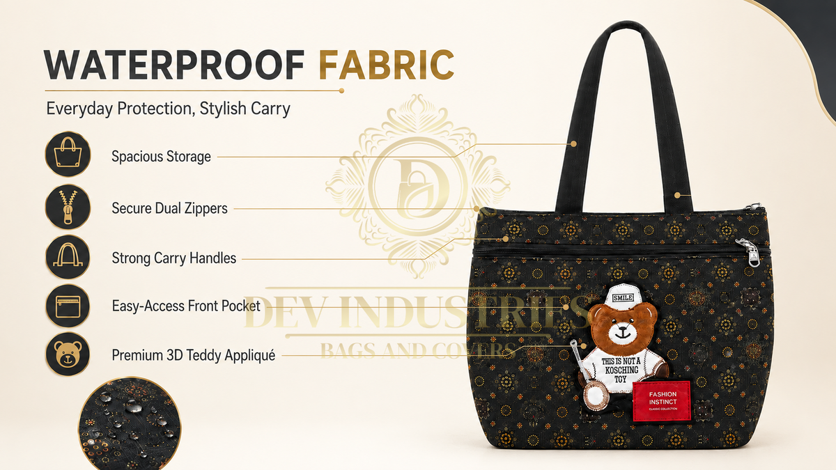 Teddy Charm Everyday Tote Bag