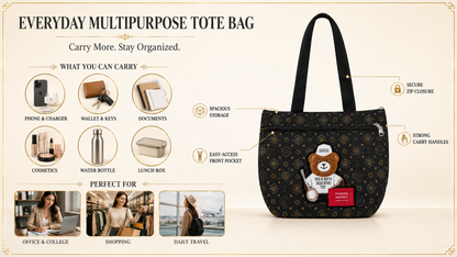 Teddy Charm Everyday Tote Bag