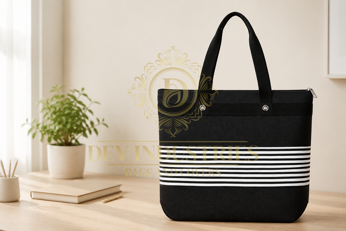 Classic Stripe Everyday Tote Bag