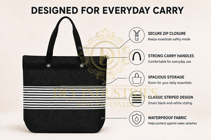 Classic Stripe Everyday Tote Bag