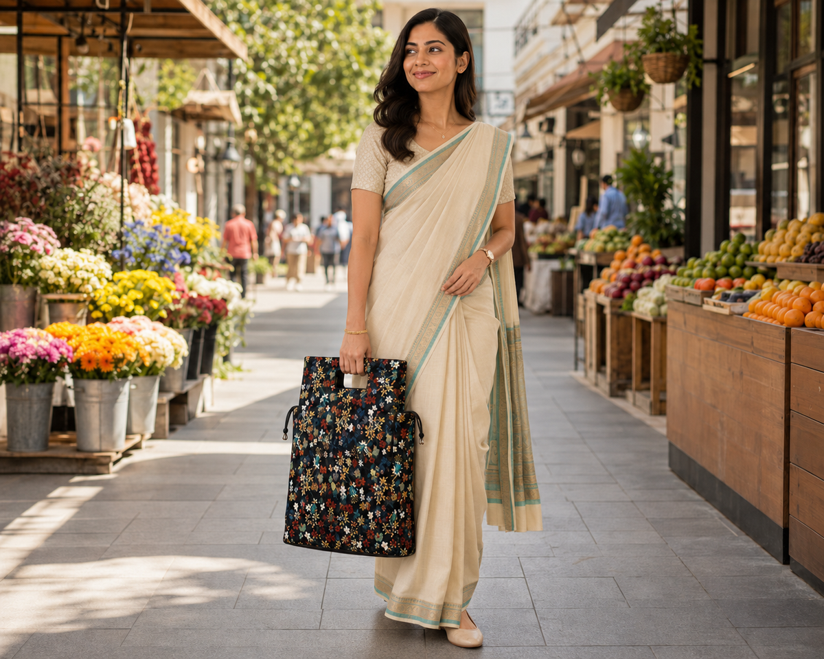 Floral Multipurpose Storage Carry Bag