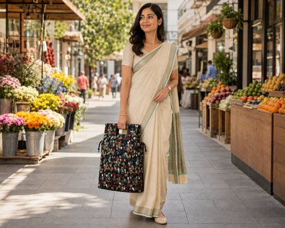Floral Multipurpose Storage Carry Bag