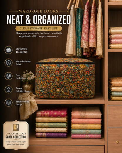 Premium Saree Storage Cover – Large Capacity Organizer (No Window)